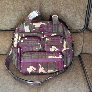 Lug Puddle Jumper camouflage Bag Quilted Carry On Travel  Berry Camo